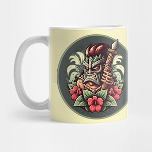 Hibiscus Tiki Mug